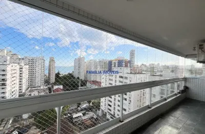 Apartamento com 2 quartos à venda na avenida siqueira campos, --, embaré, santos por r$ 899.000