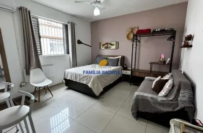Kitnet / stúdio à venda na rua cásper líbero, --, josé menino, santos por r$ 260.000