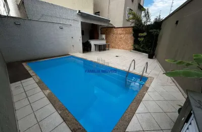 Casa em condomínio fechado com 3 quartos à venda na rua espírito santo, --, campo grande, santos por r$ 1.294.000