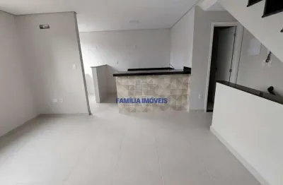 Casa em condomínio fechado com 2 quartos à venda na teixeira de freitas, --, campo grande, santos por r$ 620.000