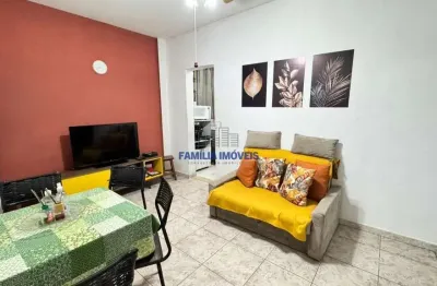 Apartamento com 1 quarto à venda na rua jorge tibiriçá, --, gonzaga, santos por r$ 292.000