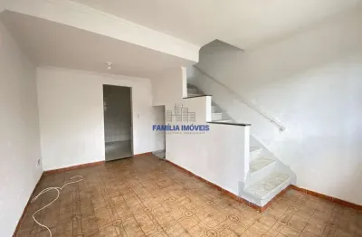 Casa em condomínio fechado com 2 quartos à venda na rua joão guerra, --, macuco, santos por r$ 375.000