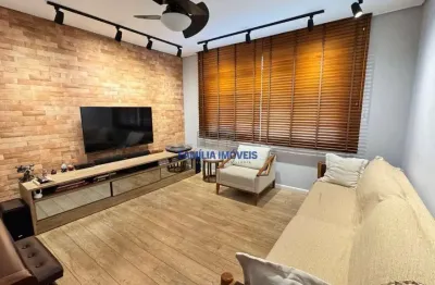 Apartamento com 2 quartos à venda na rua frei vital, --, embaré, santos por r$ 519.000