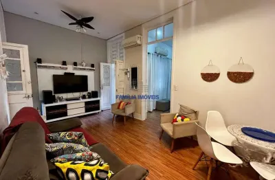 Casa em condomínio fechado com 2 quartos à venda na rua prudente de moraes, --, vila mathias, santos por r$ 582.000