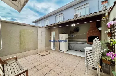 Casa em condomínio fechado com 3 quartos à venda na avenida affonso penna, --, aparecida, santos por r$ 1.100.000