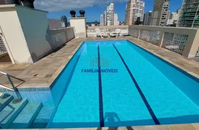 Flat com 2 quartos à venda na avenida washington luís, --, gonzaga, santos por r$ 580.000