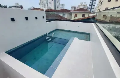 Casa com 3 quartos à venda na rua frederico junqueira, --, boqueirão, santos por r$ 1.950.000