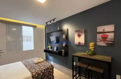 Kitnet / stúdio para alugar na avenida presidente wilson, --, josé menino, santos por r$ 3.000