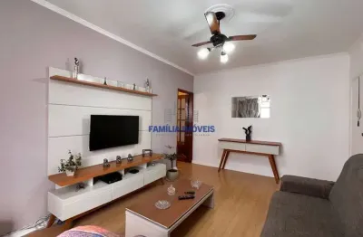 Apartamento com 3 quartos à venda na rua visconde de cayru, --, campo grande, santos por r$ 450.000