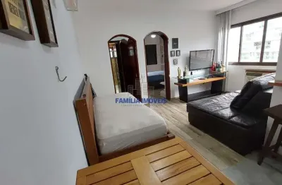 Apartamento com 1 quarto à venda na praça washington, --, josé menino, santos por r$ 340.000