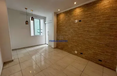 Apartamento com 1 quarto à venda na avenida presidente wilson, --, josé menino, santos por r$ 435.000