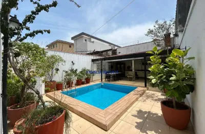 Casa em condomínio fechado com 3 quartos à venda na rua duque de caxias, --, campo grande, santos por r$ 1.700.000