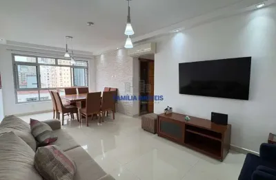 Apartamento com 3 quartos para alugar na avenida senador pinheiro machado, --, josé menino, santos por r$ 4.998