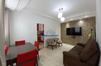 Apartamento com 2 quartos à venda na rua alberto veiga, --, marapé, santos por r$ 370.000