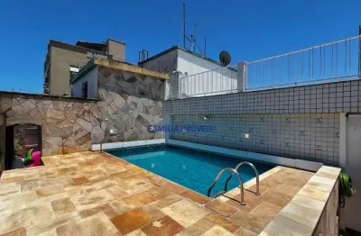 Cobertura com 4 quartos à venda na rua doutor egydio martins, --, ponta da praia, santos por r$ 3.473.000