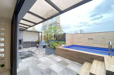 Cobertura com 3 quartos à venda na rua alagoas, --, gonzaga, santos por r$ 2.550.000