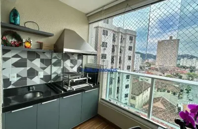 Apartamento com 2 quartos à venda na rua doutor arnaldo de carvalho, --, campo grande, santos por r$ 715.000