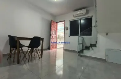 Casa em condomínio fechado com 2 quartos à venda na Avenida Minas Gerais, --, Vila São Jorge, São Vicente por R$ 349.000