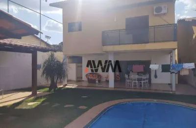 Sobrado com 4 dormitórios à venda, 309 m² por r$ 950.000,00 - parque anhangüera - goiânia/go