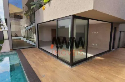 Lindo sobrado novo com 5 quartos à venda, 290 m² por r$ 3.200.000- jardins madri - goiânia/go