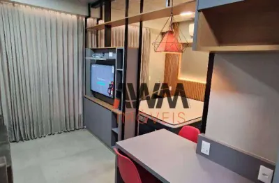 Apartamento mobiliado com 1 quarto para alugar, 43 m² - setor oeste - goiânia/go