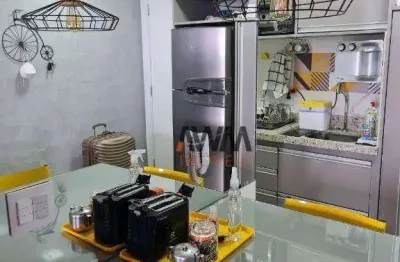 Apartamento mobiliado, 1 quarto, à venda, 42 m² por r$ 465.000 - setor oeste - goiânia/go