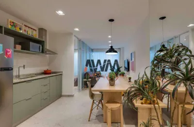 Apartamento com 1 quarto à venda, 47 m² por r$ 425.000 - setor bueno - goiânia/go