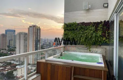 Cobertura mobiliada, 2 quartos- 1 suite à venda, 101 m² por r$ 1.230.000 - setor oeste - goiânia/go