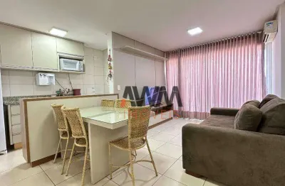 Apartamento  mobiliado com 1 quarto privativo para alugar, 50 m² - setor oeste - goiânia/go