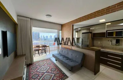 Apartamento  1 quarto mobiliado à venda, 45 m² por r$ 420.000 - setor marista - goiânia/go