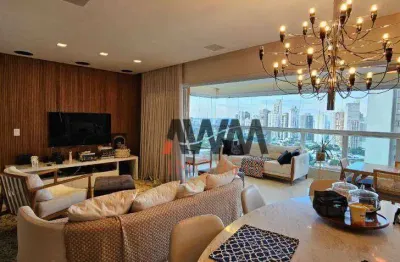 Apartamento mobiliado 3 suítes à venda, 142 m² por r$ 1.600.000 - setor marista - goiânia/go