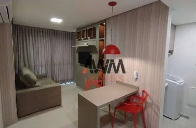 Apartamento mobiliado com 1 quarto para alugar, 42 m²- setor oeste - goiânia/go