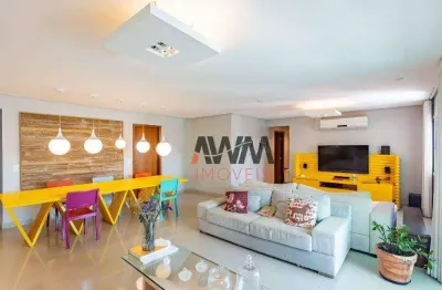 Apartamento 3 suites, 3 vagas,  mobiliado, venda, 140 m² por r$ 1.170.000 - jardim goiás - goiânia/go