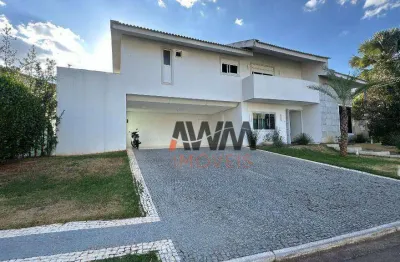 Sobrado mobiliado com 4 suites plenas para alugar, 434 m²- cidade vera cruz - jardins monaco - aparecida de goiânia/go