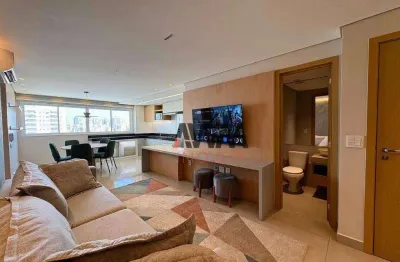 Apartamento mobiliado 2 suítes à venda, 69 m² por r$ 750.000 - setor marista - goiânia/go