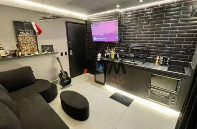 Apartamento com 1 quarto à venda, 33 m² por r$ 370.000 - setor pedro ludovico - goiânia/go