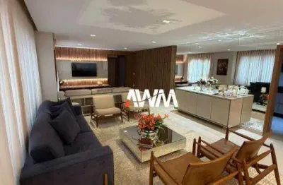 Apartamento com 4 suítes, 3 vagas à venda, 208 m² por r$ 2.400.000 - setor bueno - goiânia/go