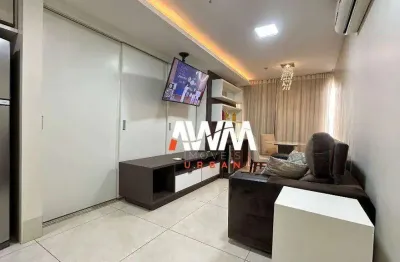 Apartamento mobiliado com 1 quarto para alugar, 47 m² - jardim goiás - goiânia/go