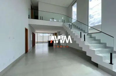 Sobrado de alto padrão em condomínio fechado com 4 suítes e lazer completo