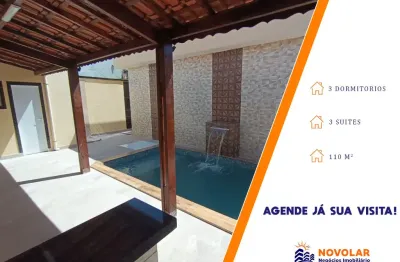 Espetacular residência com 3 suítes, piscina e área gourmet