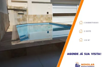 Casa isolada com 3 dormitórios, sendo 2 suítes, piscina e churrasqueira gourmet