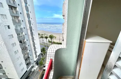 Apartamento de 2 dormitórios com vista para o mar e sacada – porteira fechada