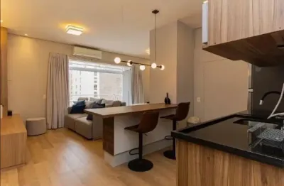 Apartamento mobiliado no lounge 161, itaim bibi próximo do parque ibirapuera e do shopping jk iguatemi