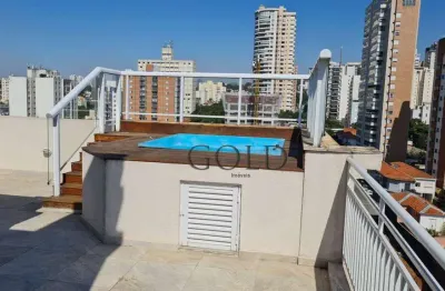 Belíssima cobertura com 2 dormitórios, 95 m² - venda por r$ 1.675.000 ou aluguel por r$ 8.975/mês - perdizes - são paulo/sp