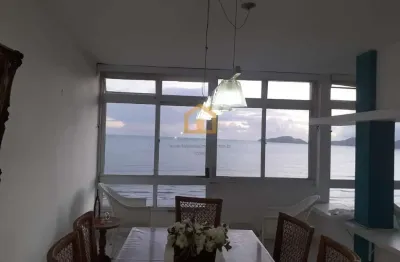 Apartamento com vista mar. 2 dormitórios à venda - embaré - santos/sp