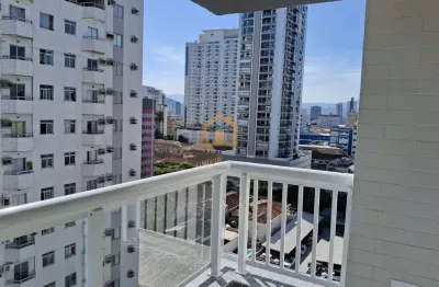 Apartamento com 1 dormitório à venda, 54 m² boqueirão santos/sp