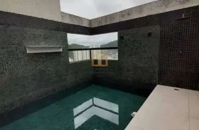 Cobertura exclusiva 4 dormitórios (sendo 2 suítes)  bairro marapé – santos-sp