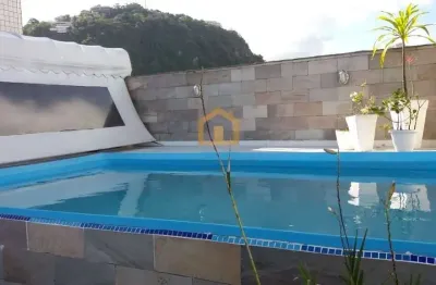 Cobertura com 3 dormitórios sendo 1 suíte, à venda - josé menino - santos/sp