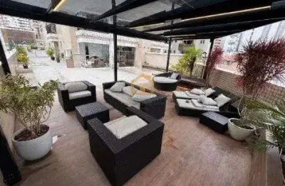Apartamento alto padrão 2 suítes  - bairro gonzaga, em santos/sp.