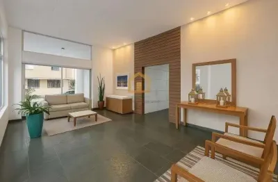 Apartamento 3 dormitórios frente - vista mar - bairro boqueirão - santos/sp.